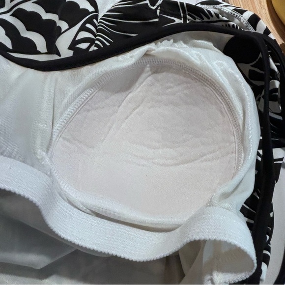 MIRACLESUIT Sz 16 Palm Motif Double Strap Padded Cup Swimming Too Tankini - Picture 4 of 8